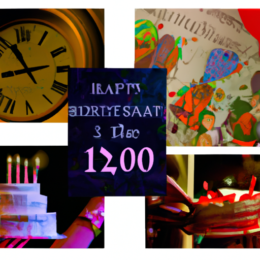 קולאז' המתאר כיצד חגיגות יום הולדת התפתחו במהלך השנים